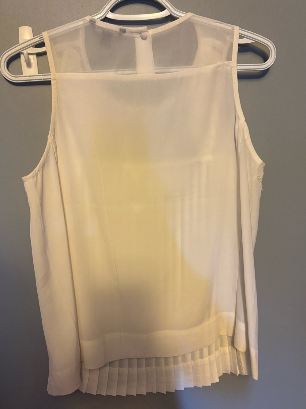 American Eagle White Mesh/Lace Blouse - Picture 5 of 5